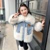 Winter Jacket Kids Girl Parkas Warm Faux Fur Coat For Girls Children Sequin Winter Clothes Soft Party Baby Girl Coats