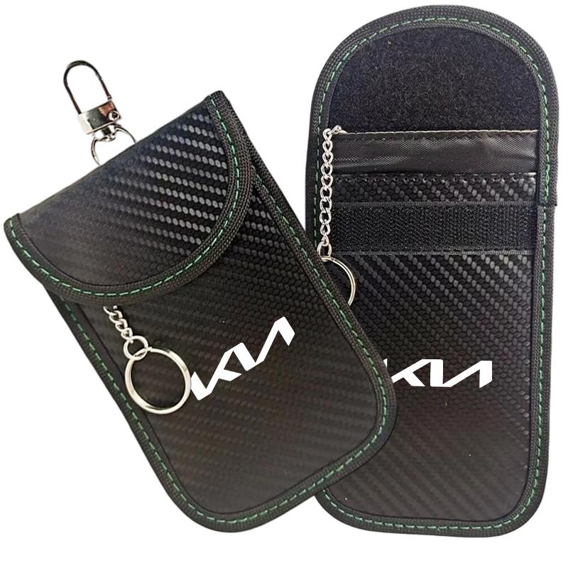 Card Car Keys Case FOB Signal Blocker Bag RFID Shielding Key Credit Card Bags For Kia Rio Ceed Sportage Cerato Sorento Picanto