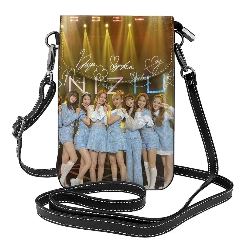 

[JMI] Niziu Niju goods smartphone pouch genuine leather shoulder bag thin ladies mens mini pouch Popularity wallet Crossbody bag High 19cm*Width