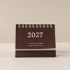 2027 Simple & Fresh Desktop Planner Notebook - English Version