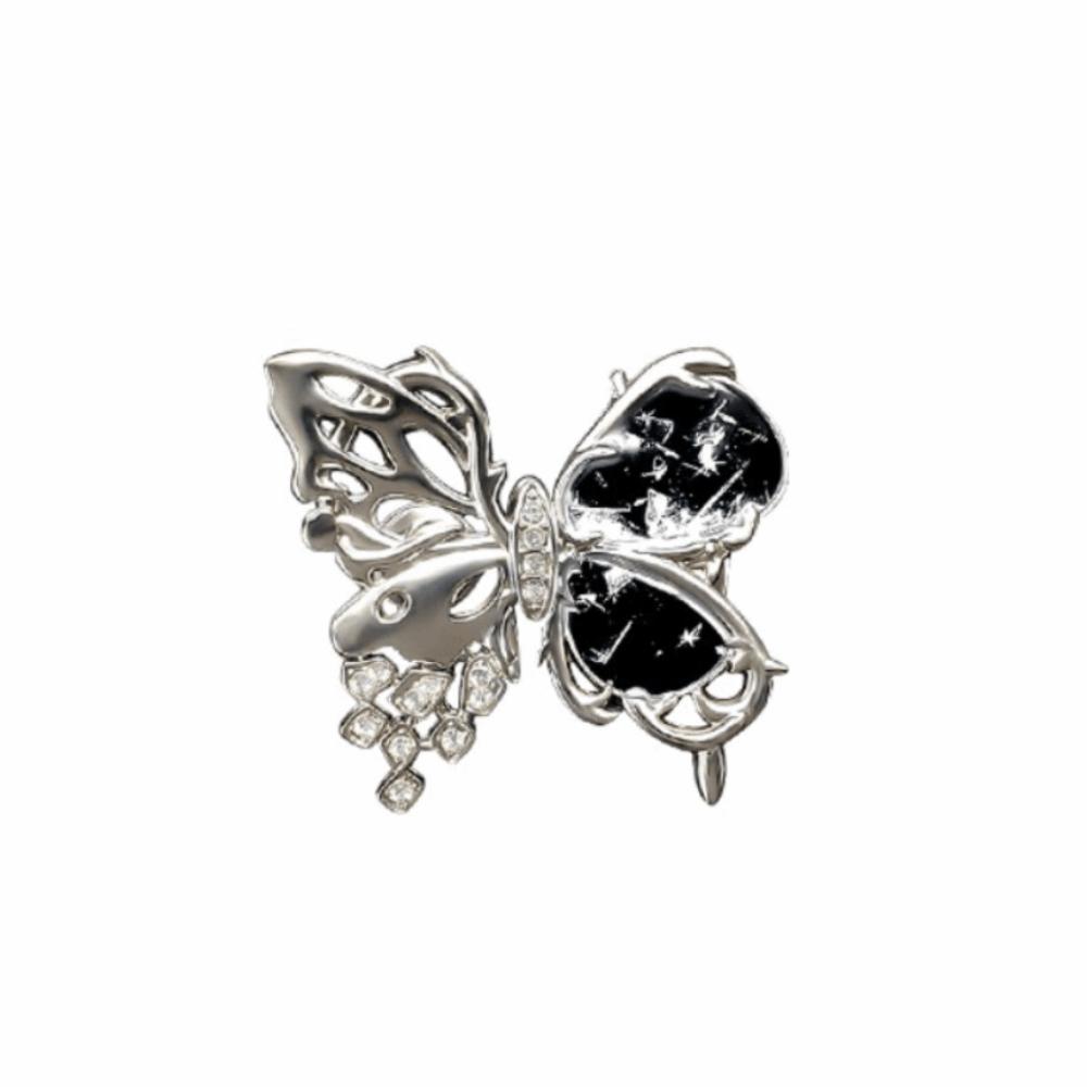 

Metal Butterfly Waist Tightener Detachable Button Tightener Decors Waist Cinching Buckle Skirts чёрный
