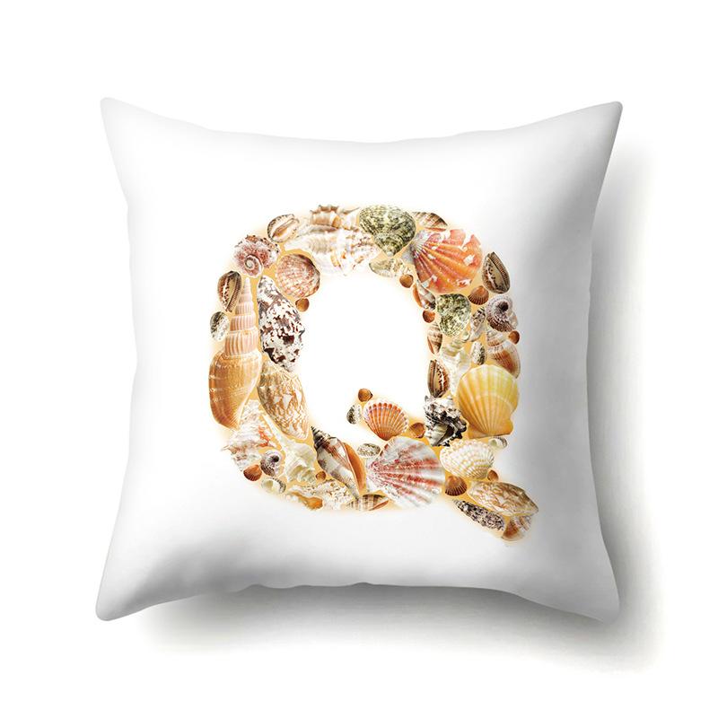 Polyester Pillowcase Automobile Decoration Home 26 English Letter Printed Pillowcase
