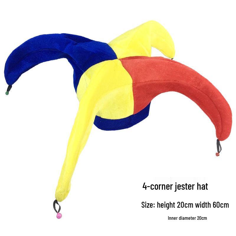 

Треуголка на Хэллоуин для дня рождения, рейва, клоунского выступления, маскарада, футбольной или пивной вечеринки Standard