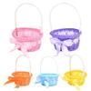 Panier Sac à Main Simple en Osier Tressé Pour Arrangement de Fleurs Fraîches Décoration de Maison Jardin Ou Panier Organisateur de Rangement Cadeau