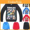 Lebendiger Kinder-Roblox-Print Hoodie-Pullover Mit Langen Ärmeln Und Bequemer Passform