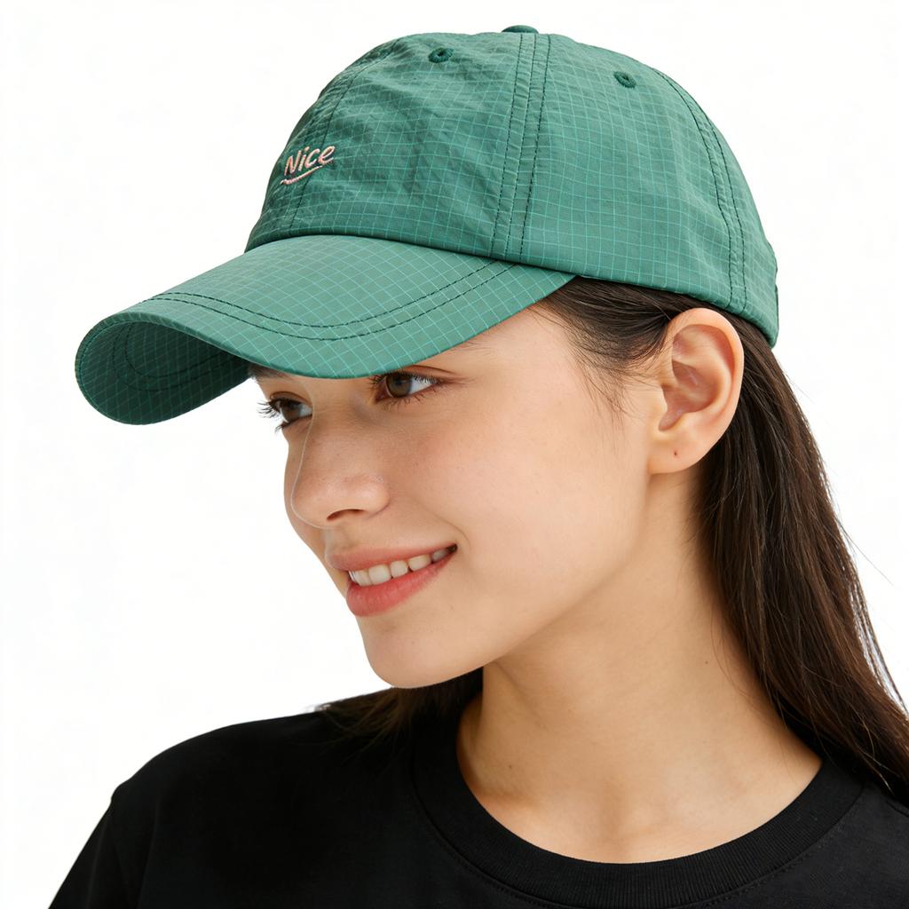Fashion Grid Quick-Drying Baseball Cap Men Women Summer Light Thin Breathable Sunscreen Hat Unisex Sport Running Snapback Caps
