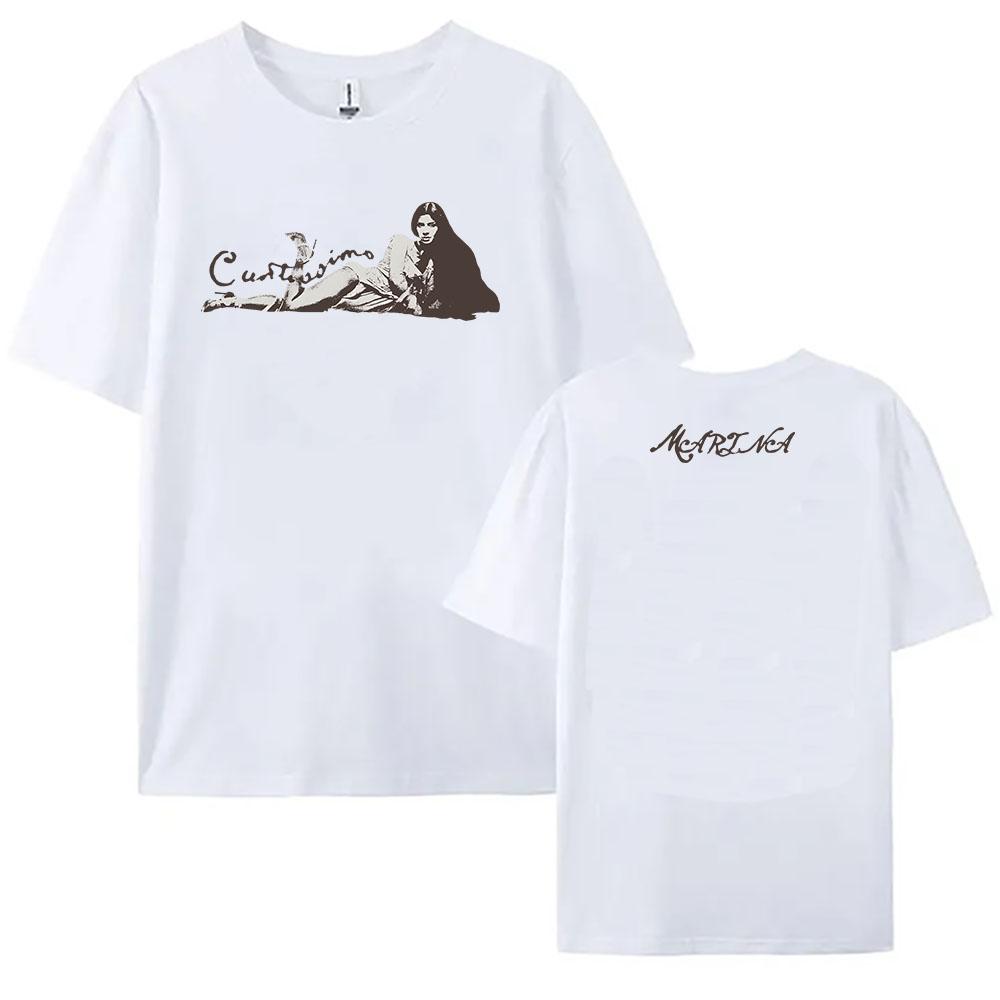 

CUNTISSIMO Футболка MARINA PRINCESS OF POWER Альбом 2025 Футболка Хлопок Лето Короткий рукав Футболки Женская одежда Графический принт Футболка XXL