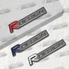 Pegatina de Coche 3D Diseño R Negro Brillante Insignia de Rejilla Frontal de Cabeza Emblema de Calcomanía de Metal Para Volvo V40 V60 V70 XC40 XC60 XC90 S40 S80 D5
