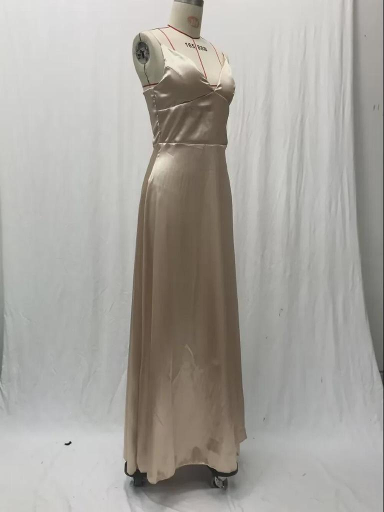 Rochie de primăvară/vară 2025, europeană și americană, sexy, cu decolteu în V, cu bretele