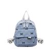 Lightweight Shoulder Bag Corduroy Bow Rucksack Cute Student School Bag  Women
