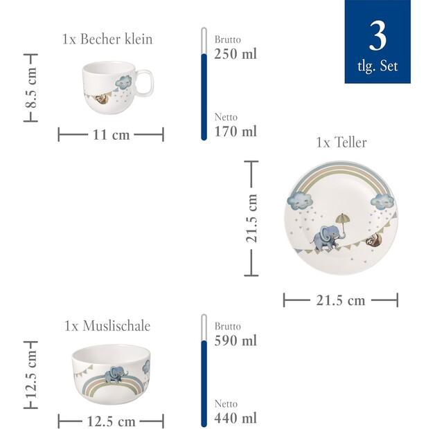 Детский сервиз Villeroy & Boch Прогулка как слон, 3 предмета (1486748427)