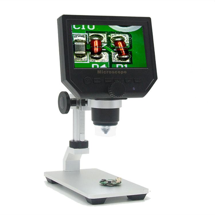 Microscope numérique haute définition 600x avec écran pour expériences biologiques et tests industriels
