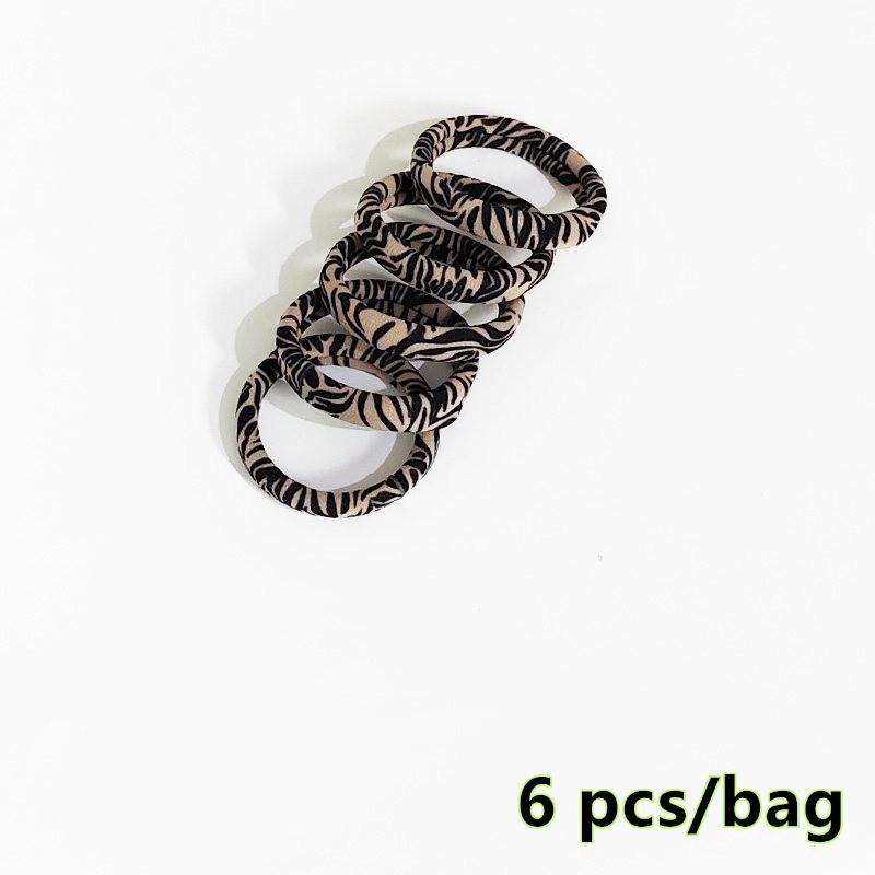 

6 Pcs Leopard Print Scrunchies Women Girls Kid Elastic Hair Rubber Bands Accessories Tie Hair Rope Ring Headwear Ponytail Holder about 4.5 cm