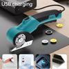 Cordless Electric Scissors 3.6V Re Able Cardboard Box Cutter Fabric Scissor with Spare Blade   Lock & LED Light for Leather Carpet Plast