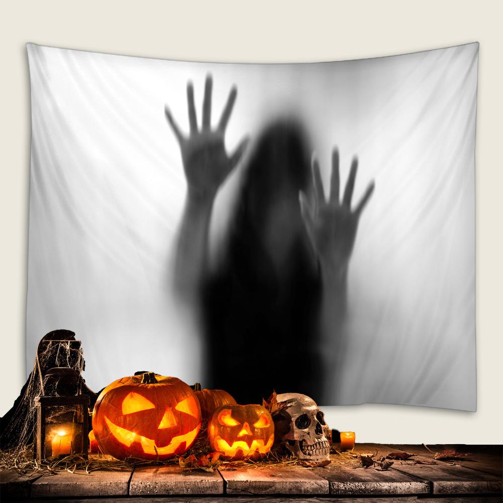 Bedroom Living Room Decor Garden Poster Decor Beach Blanket Funny Tapestry Halloween Horror Witch Skull Ghost Wall Hanging