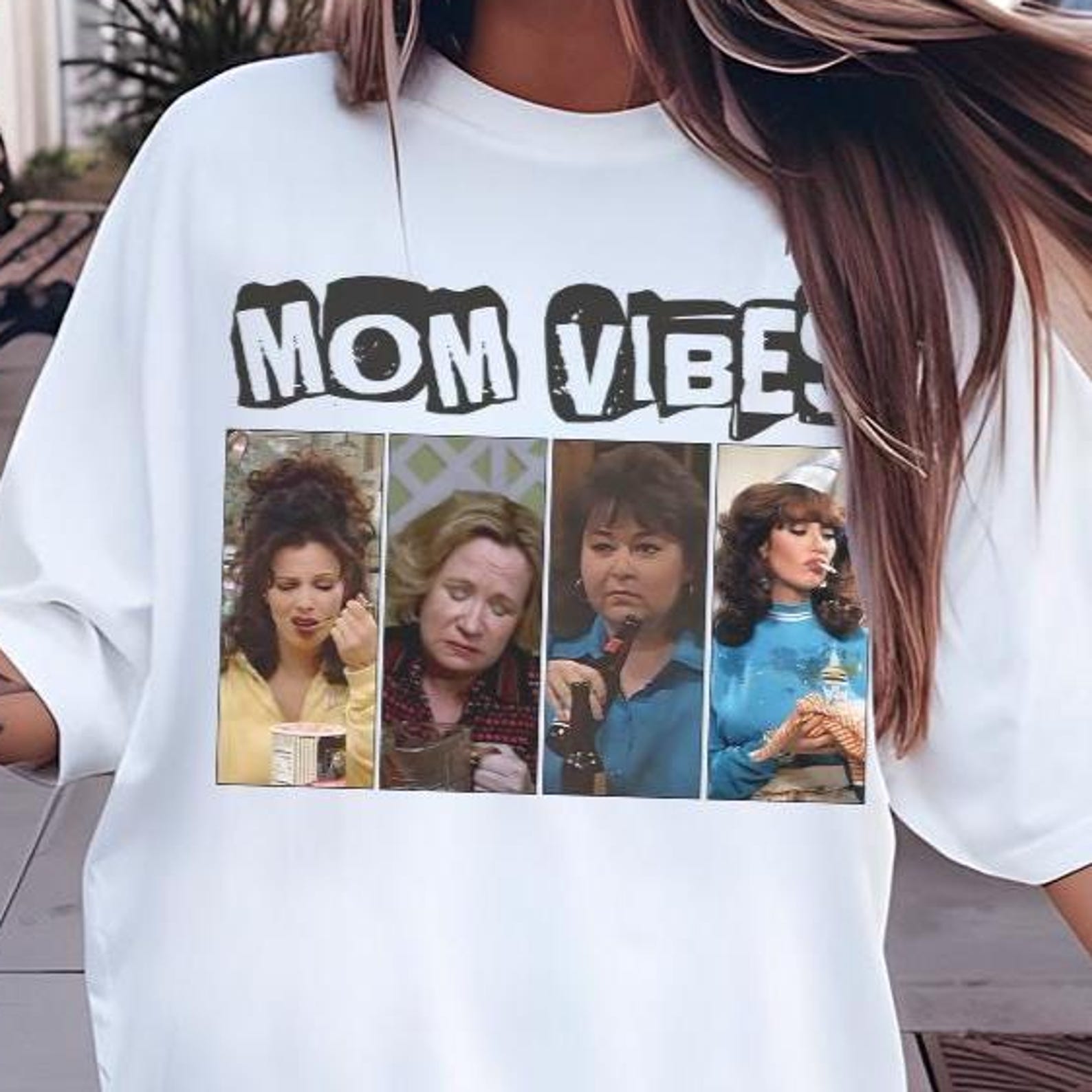 90s Mom Vibes Shirt: Roseanne TV Show, Funny Mom T-Shirt 4XL