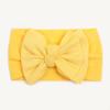 Spring thin baby plain bow headscarf, children's soft and comfortable nylon headband, baby headband