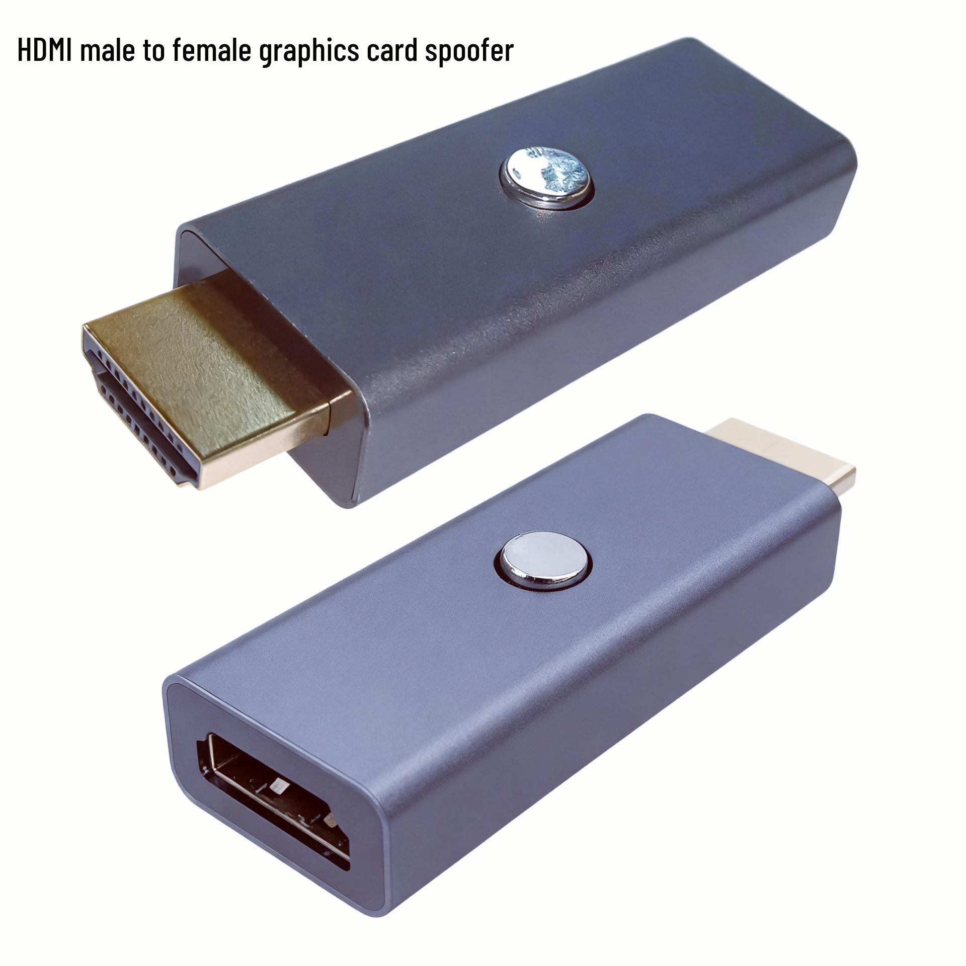 

8K HDMI Graphics Card Spoofer: Virtual Monitor Adapter for Game Streaming & Idle Usage