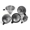 Stainless Steel Coffee Filter Drip Type Silver Pour Over Cone Dripper Fine Mesh No Filter Paper Required Mesh Coffee Filter