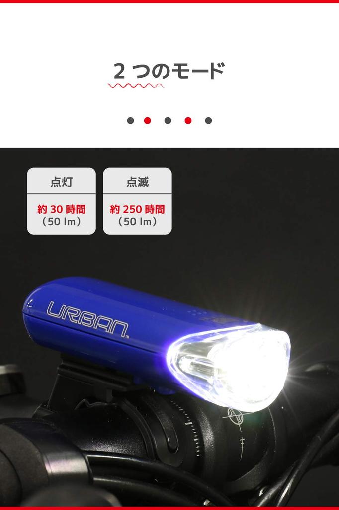 CAT EYE LED Headlight URBAN Blue for Bicycles HL-EL145