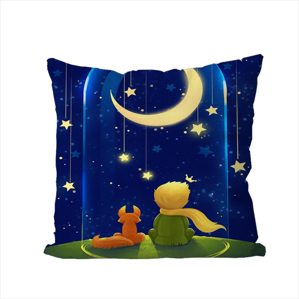 The Little PPrince Pillow Case For Car Sofa Decorative Home Doublesided Print Plush Square Throw Pillow Cushion Cover