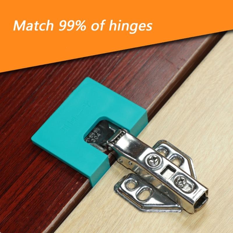 Adjustable Door Hinge Fixing Tool with Magnetic Backing Prevents Shifting 2mm Gaps Alignment for Home Improvement Use