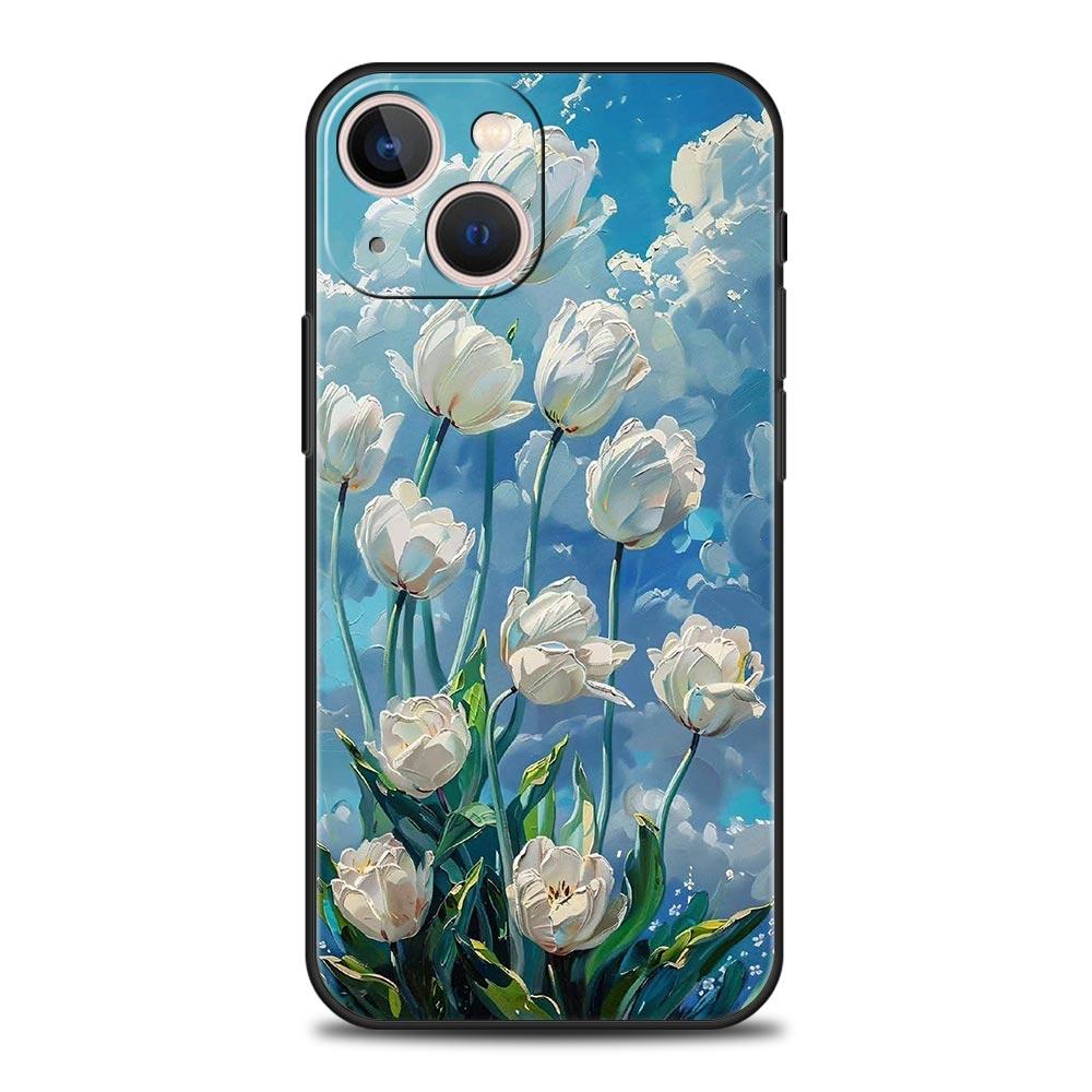 

Чехол для телефона с картиной Клода Моне Сад для iPhone 17 16E 15 16 14 13 12 11 Pro Max 7 8 Plus, мягкая задняя крышка из ТПУ iPhone 16Pro Max