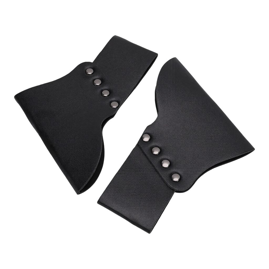 2 Pcs PU Leather Sword Sheath Medieval Sword Holster Adjustable Waist Hanger for Cosplay