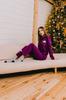 Women’s Warm Pajama Set – Cozy Long Sleeve Top & Pants with Button Closure, Demi-Season, 8240-023-33-1 HC