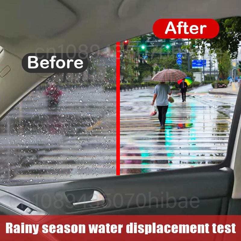Car Glass Anti-rain Water Spray Repellent Nano Coating Hydrophobic Waterproof Agent Oil Film Removing Auto Glass Film Agent