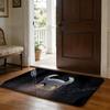 Floor Mat Soft Flannel Rug Non Slip Absorbent Mat for Bathroom Bedroom Home Decor H Hollow K Knight