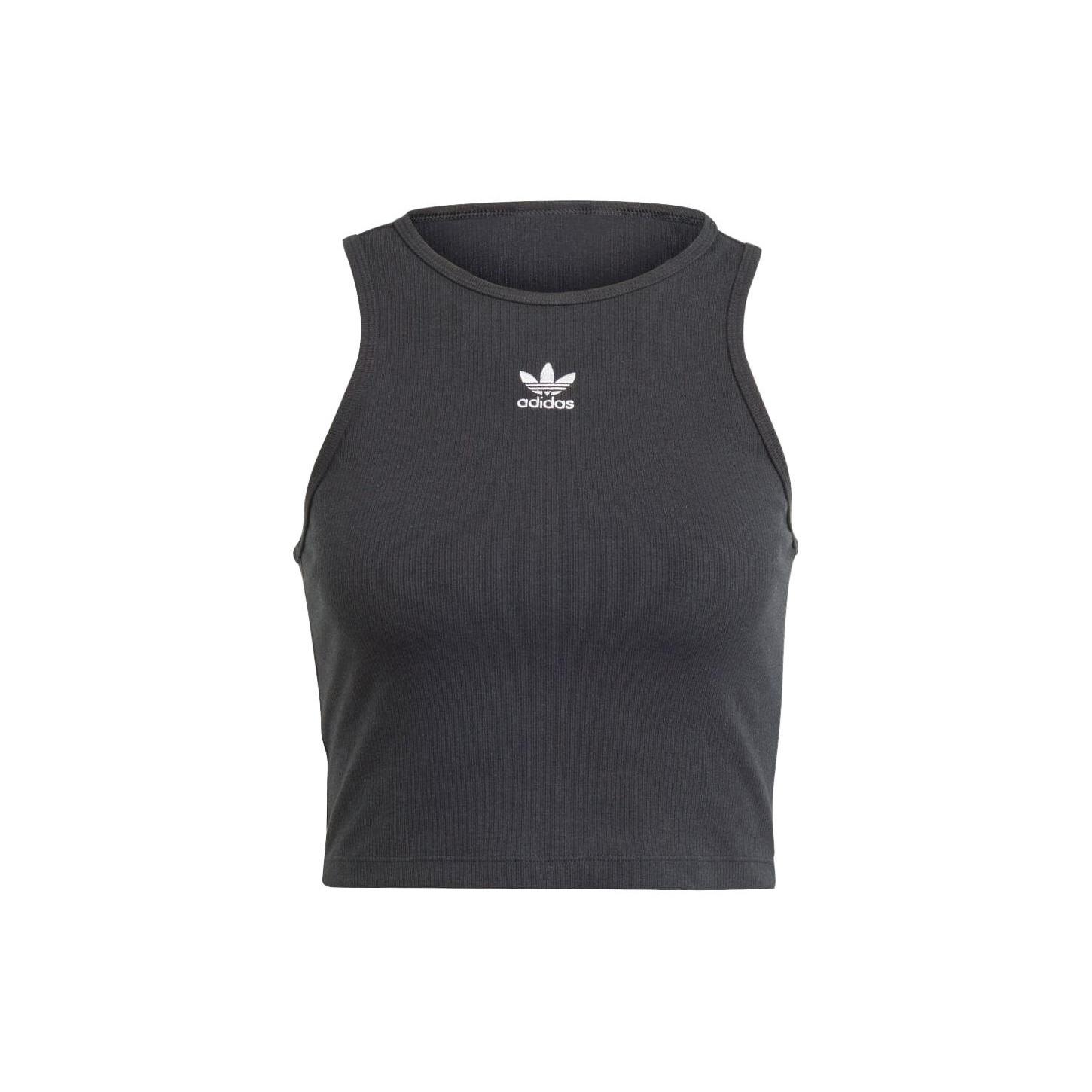 (WMNS) adidas Essentials Rib Tank Top Asia Sizing Black Women s IJ8251 XS