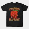 Kids Meme Italian Brainrot Strawberry Elephant T-shirt For Men Women 100% Cotton T Shirts Short Sleeve Tops 1104-1