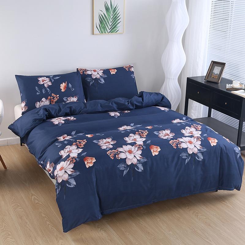 Reversible Summer Blossom Single Twin Full Queen Duvet Cover Set