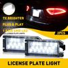 For 2017- Grand LED Jeep Cherokee License Lamp Lights Plate 68228930AA 2Pc