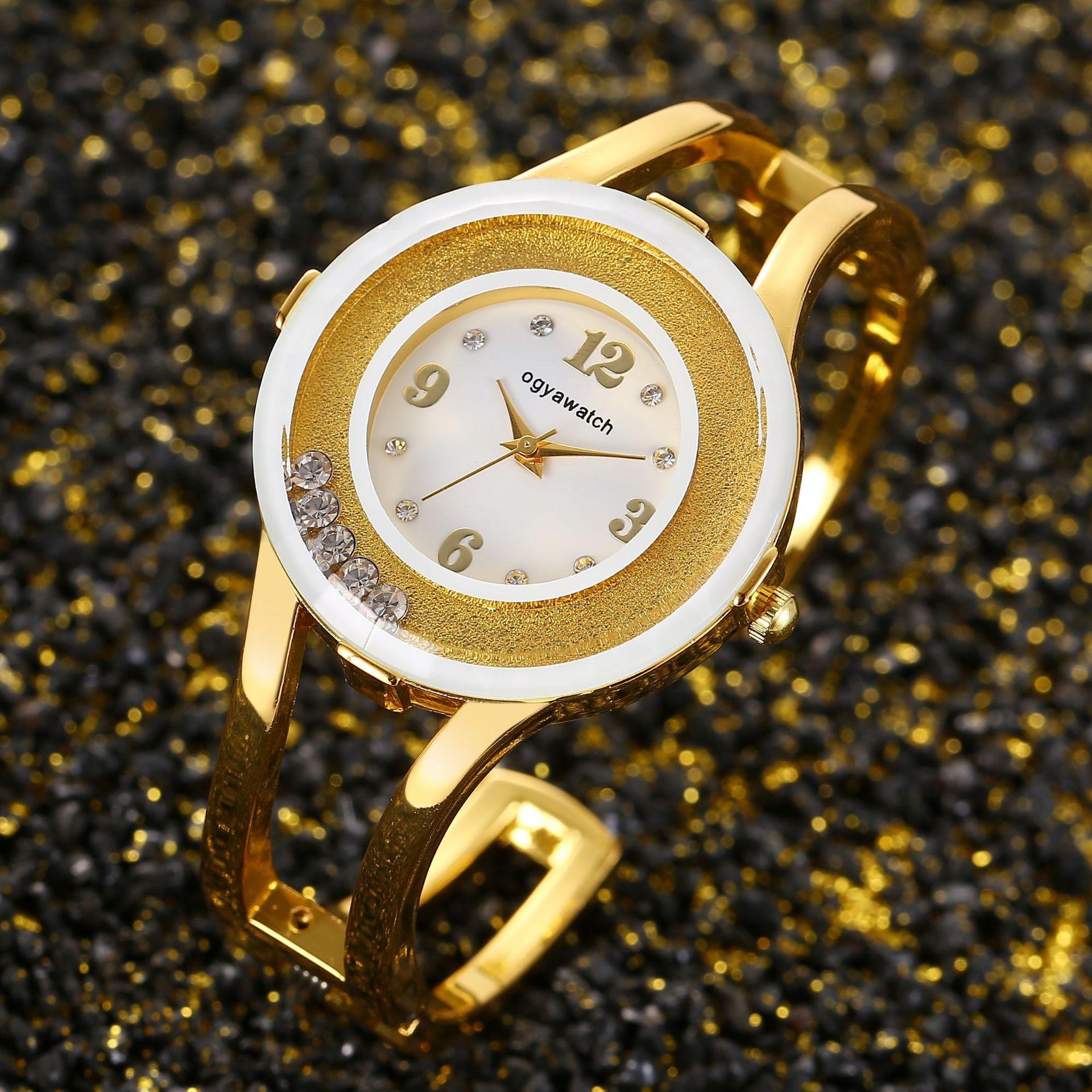 Fashion Bracelet Women s Watches Luxury Ladies Watch Women Watches Female Rhinestone Watches Full Steel Clock bayan kol saati белый