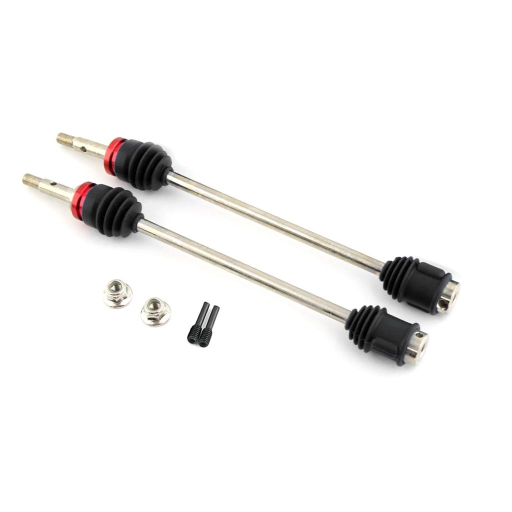 2ST Stål främre och bakre drivaxel CVD drivaxel 5451R Ersättning för Traxxas E-Revo/E-Maxx/T-Maxx/Revo 1/10 fjärrkontroll biluppgraderingsdelar