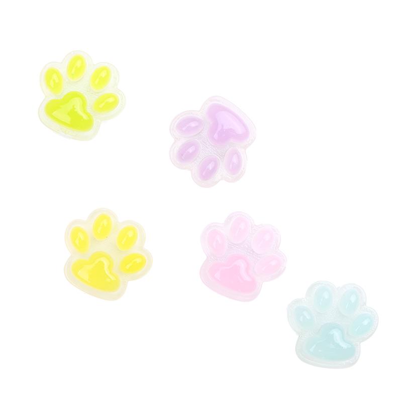 Glow-In-The-Dark Cat Claw Toilet Press Button Long Nail Protector For Women Toilet Bath Room Water Press Flush Button