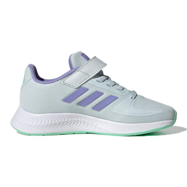 Adidas Runfalcon 2.0 K Durable Breathable Low-Top Running Shoes Kids Sneakers Gray Purple GV7755