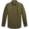 Polo Ralph Lauren Solid Logo Single-Breasted Long Sleeve Loose Shirt Men shirts Olive MNPOWOV16824202-301