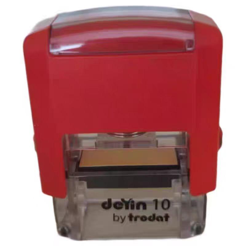 

Rectangular Self-Inking Stamp Materials (DY10, DY11, DY12) with Red Ink Pad 18x47mm