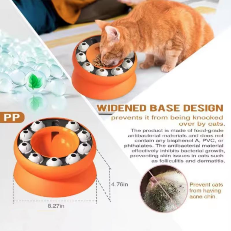 Popular Multifunctional Cat Supplies Leaky Slow Food Bowl Cat Self-Hi Interactive Toys Pet Cat Supplies
