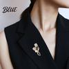 Decorative Collar Pin Women Alloy Brooch Pin Tulip Shape Lapel