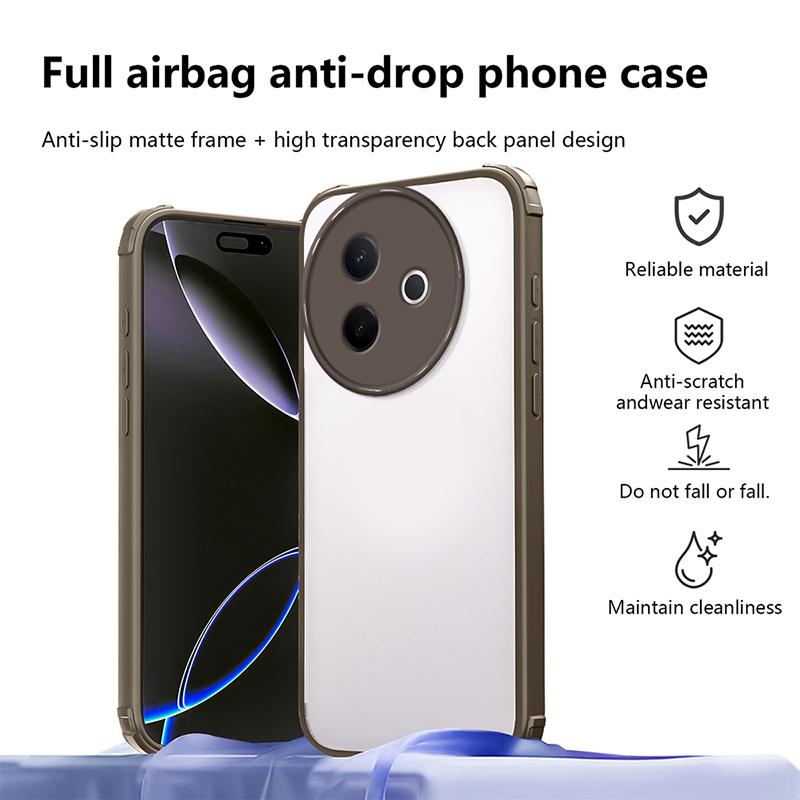 For Vivo Y39 5G New Transparent Armor Shockproof Case For Vivo Y33S Y33T Camera Lens Protective Cover For Vivo V30G Clear Cases
