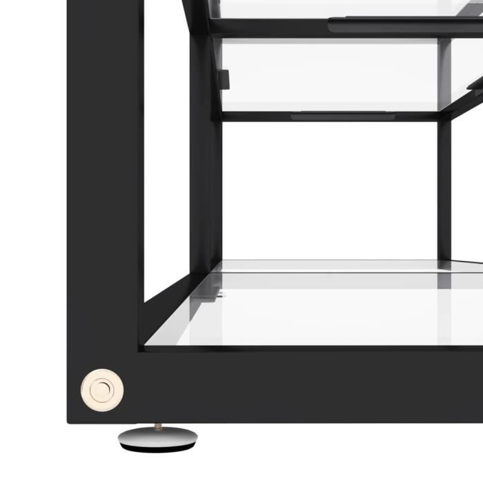 VidaXL TV Stand Transparent 160 × 40 × 40.5 Cm Tempered Glass