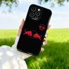 Fashion Red Logo B-BullS Mouse Pad Case For IPhone 17 16 15 14 Max 13 11 12 Pro Mini Plus Shockproof Silicone