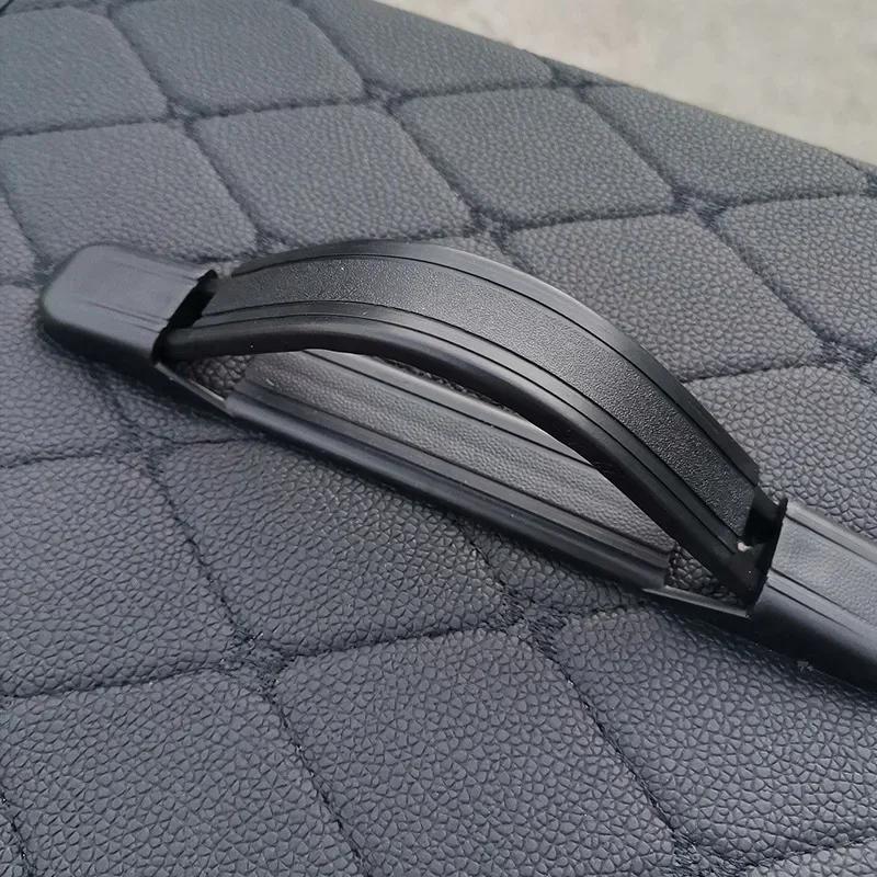 Large Capacity Car Trunk Organizer Box Household Multiuse Storage Bag Foldable Leather Stowing Tidying Emergency Storage Boxes