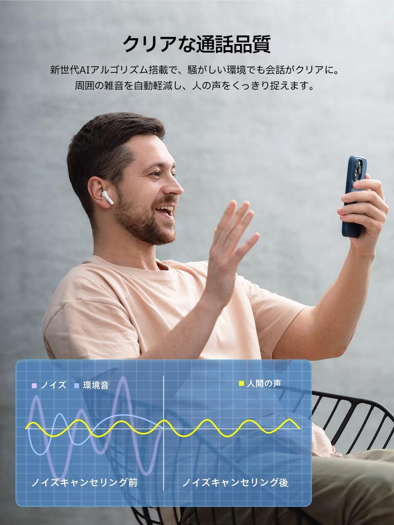 Edifier X2s Wireless Call Noise 26 Hours Bluetooth IP54 Dustproof and Lightweight and Comfortable Earphones, AI-Equipped Cancelling, 3.6g, Playback,