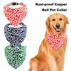 Coleira Bandana para Gatos, Filhotes e Gatinhos com Sino, Fivela Ajustável e Pingente, Lenço Triangular, Babador Acessório para Cães Pequenos