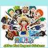 Bunte 48 Stück One Piece Anime Cartoon Aufkleber Für Gepäck und Auto Aufkleber Wasserdichtes PVC